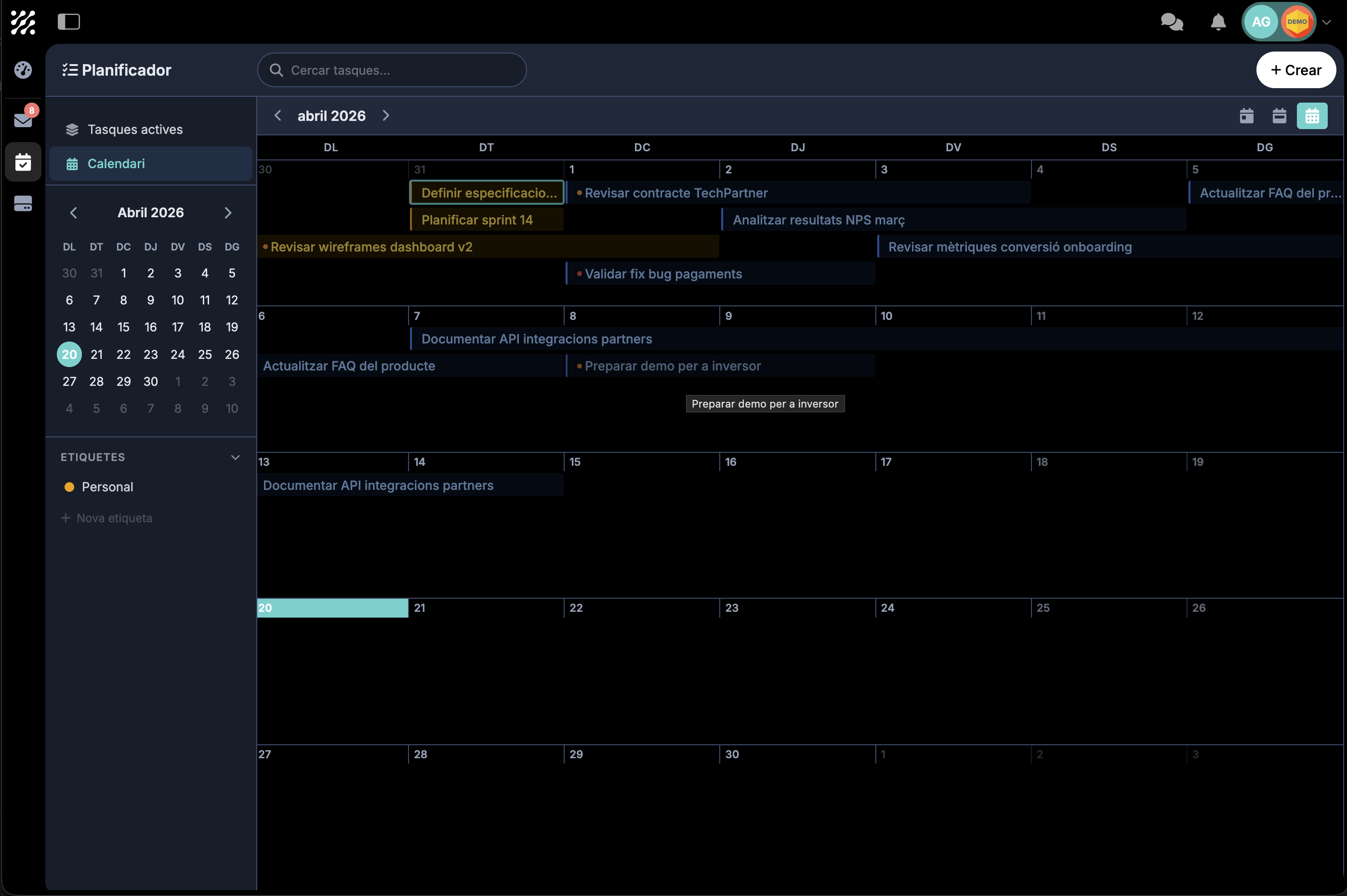 Calendari &mdash; Captures de pantalla 1